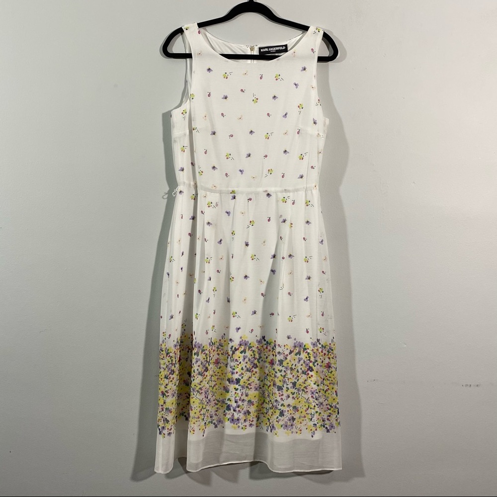 Karl Lagerfeld White Floral Sundress